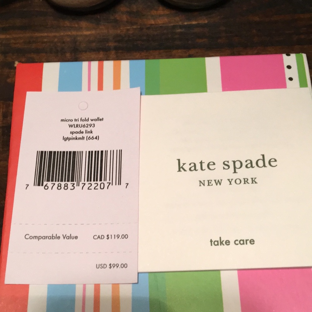 Kate Spade ♠️ Spade Link micro wallet NWT! - Picture 6 of 12